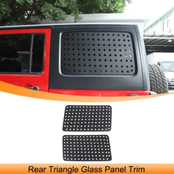 for Jeep Wrangler JK 2011 2012 2013 2014 2015 2016 2017 4-Doors Rear Car Door Triangle Glass Panel Cover Auto External Accessory