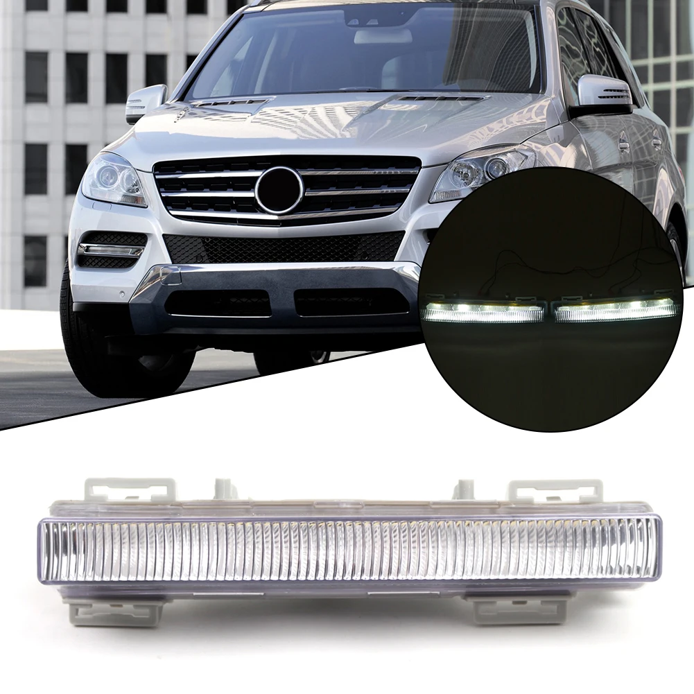 

Правая дневная ходовая фара противотуманная фара для Benz W166 ML GL X204 2013-2015 2049065501 Передний бампер Дневные ходовые огни Автомобильные фары