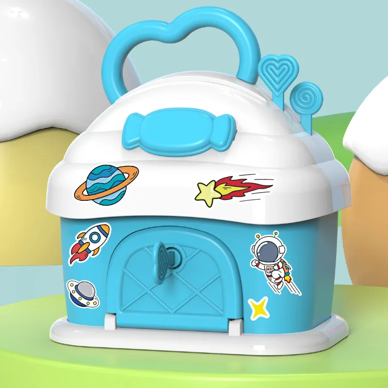 Cartoon House Savings Box Can Be Saved And Retrieved Saving Toy Large Capacity Interactive Treasure Chest Ideal Gift For Kids