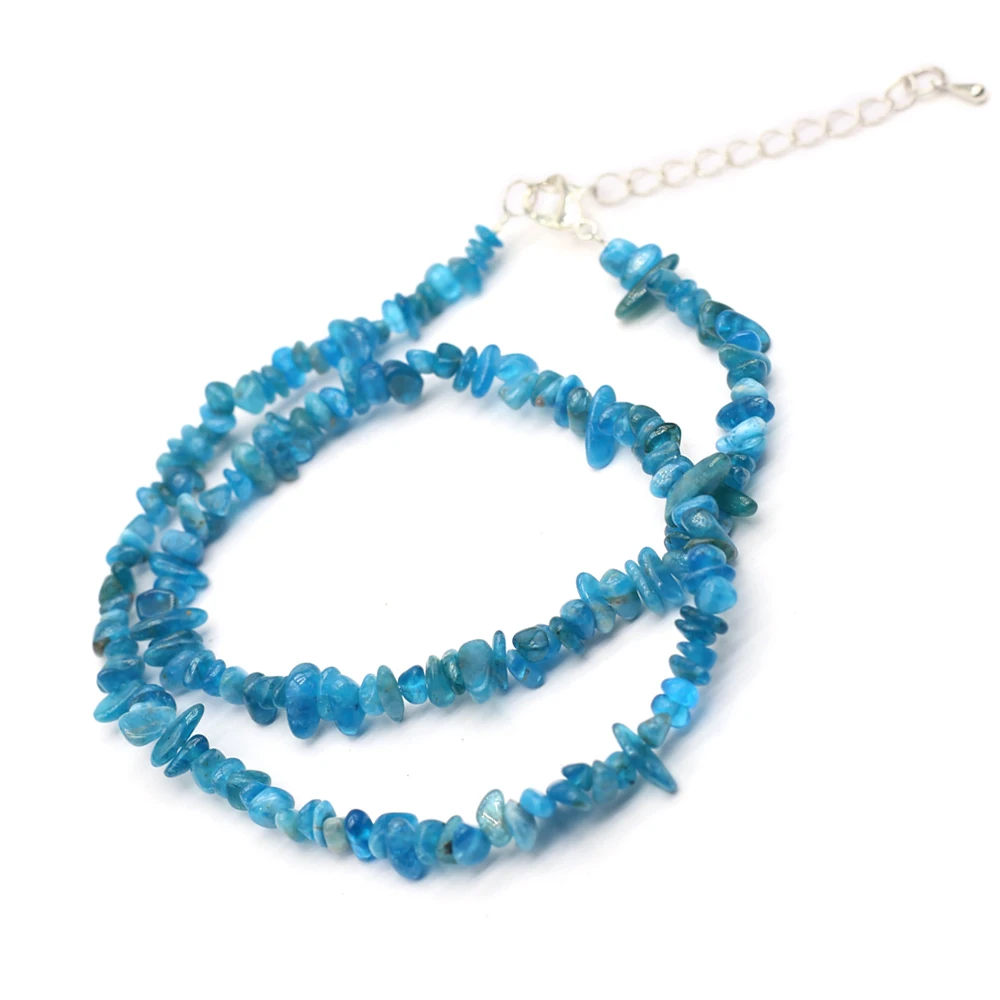 Natural Stone Beads Necklace Irregular Natural Apatite Citrines Loose Spacer Beads for Women Jewelry Necklace Size 4-6mm