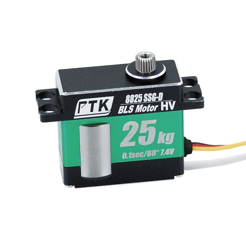 Servo sem escova de dente de metal PTK 8825 SSG-D para helicópteros, aeronaves de asa fixa, drones e robôs para aplicações de giro