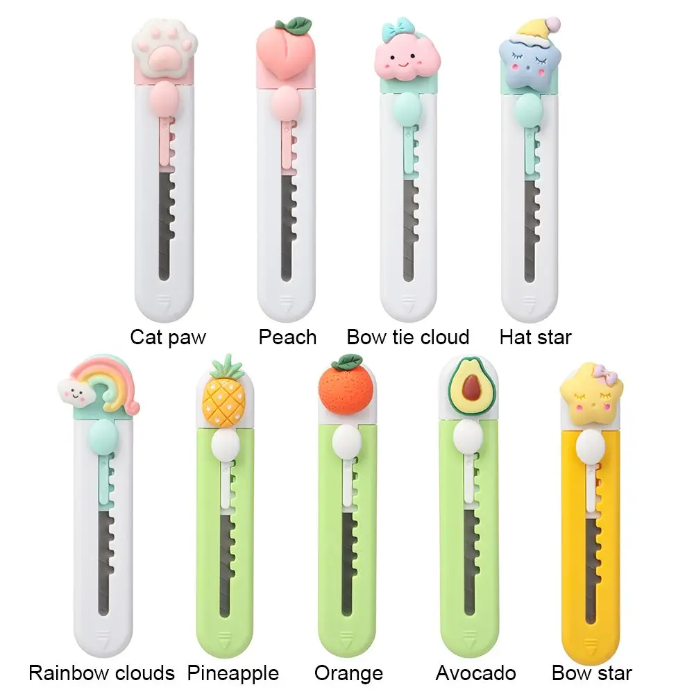 School Office Supplies Mini Portable Letter Envelope Opener Cutter Utility Cutter Cartoon