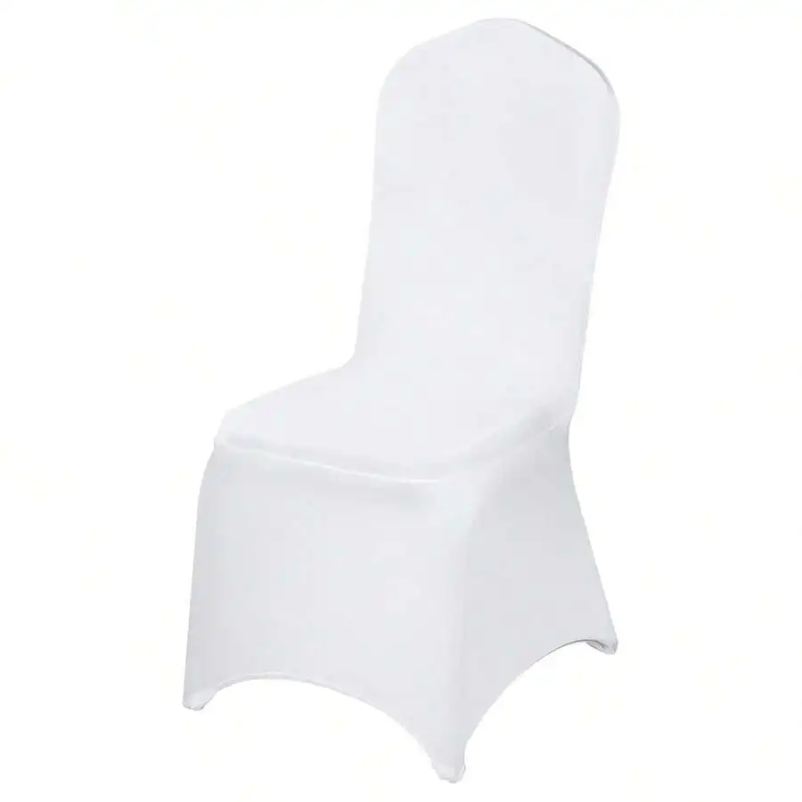 50 PcsStretch Spandex Chair Cover White Black Polyester ChairSlipcovers Dining Living Room Universal Fitted Chair SlipcoversProt
