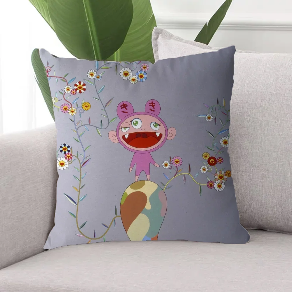 Luxury Cushion Cover 45x45 Cushions Covers T-Takashi M-Murakami Home Decoration Decorative Pillow Cover for Living Room Cushions