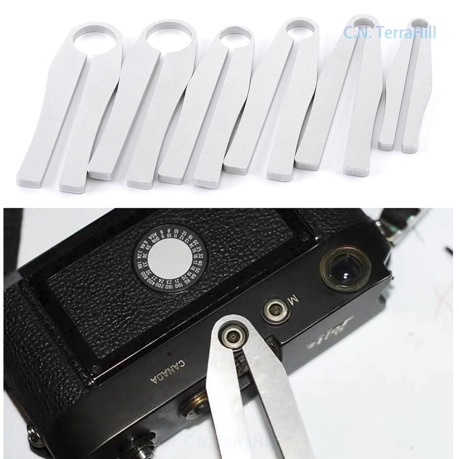 Camera Repair Tool Kit 9-Piece Aluminum Alloy Precision Screwdriver Set Compatible with Leica FITTEST