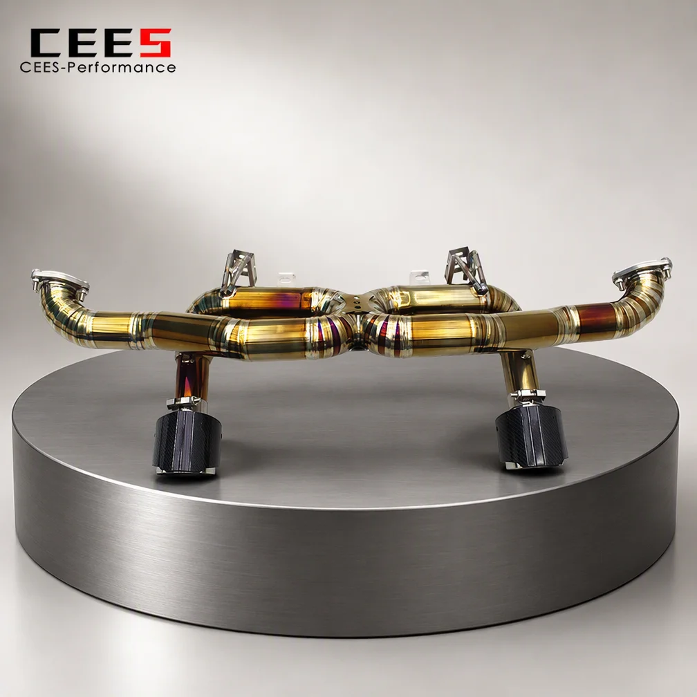 CEES for Porsche 718 Cayman Spyder GT4 RS 4.0L 2022-2025 Catback Exhaust Race OAP Test Pipe Non Valved Direct Pipes