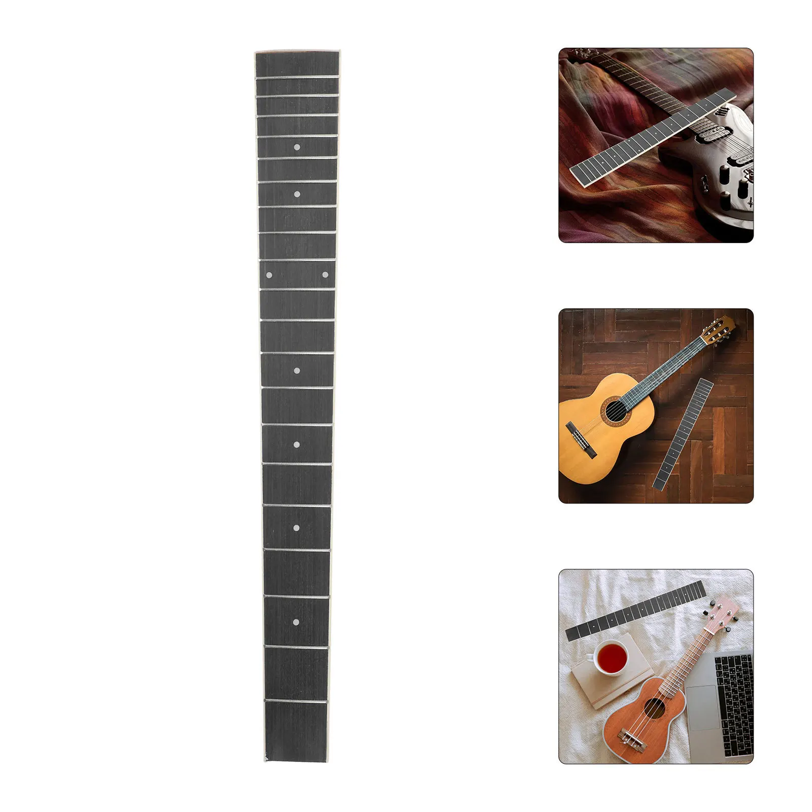 

Acoustic Fingerboard Replacement Technical Wood Fretboard Smooth Edges For Diy Guitar Repair Durable Stability Guitar