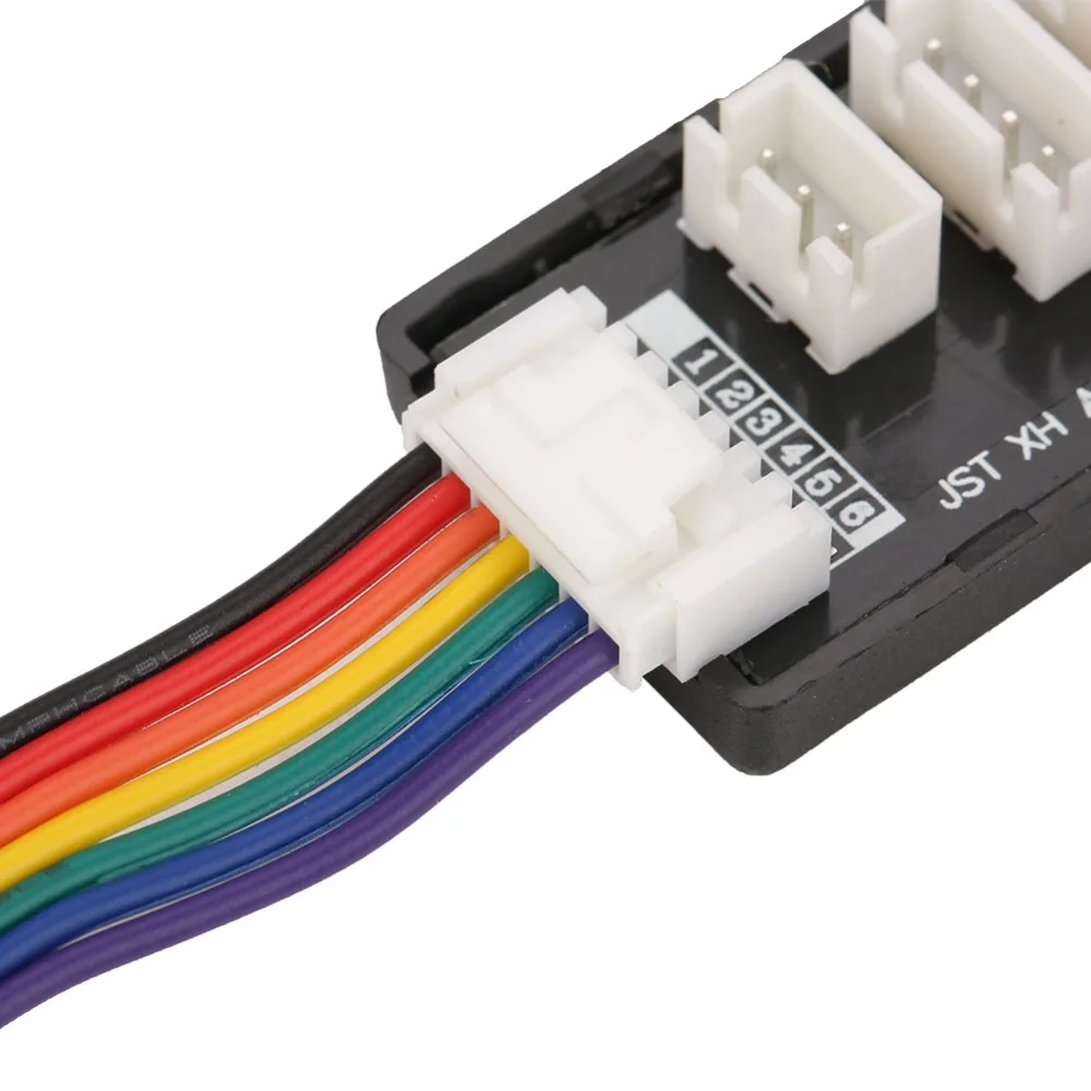 2S-6S JST-XH Adapter 60x25x15 mm Connector Adapter Balance Charging Expansion Board with Cable Parallel Charging Board RC Boat
