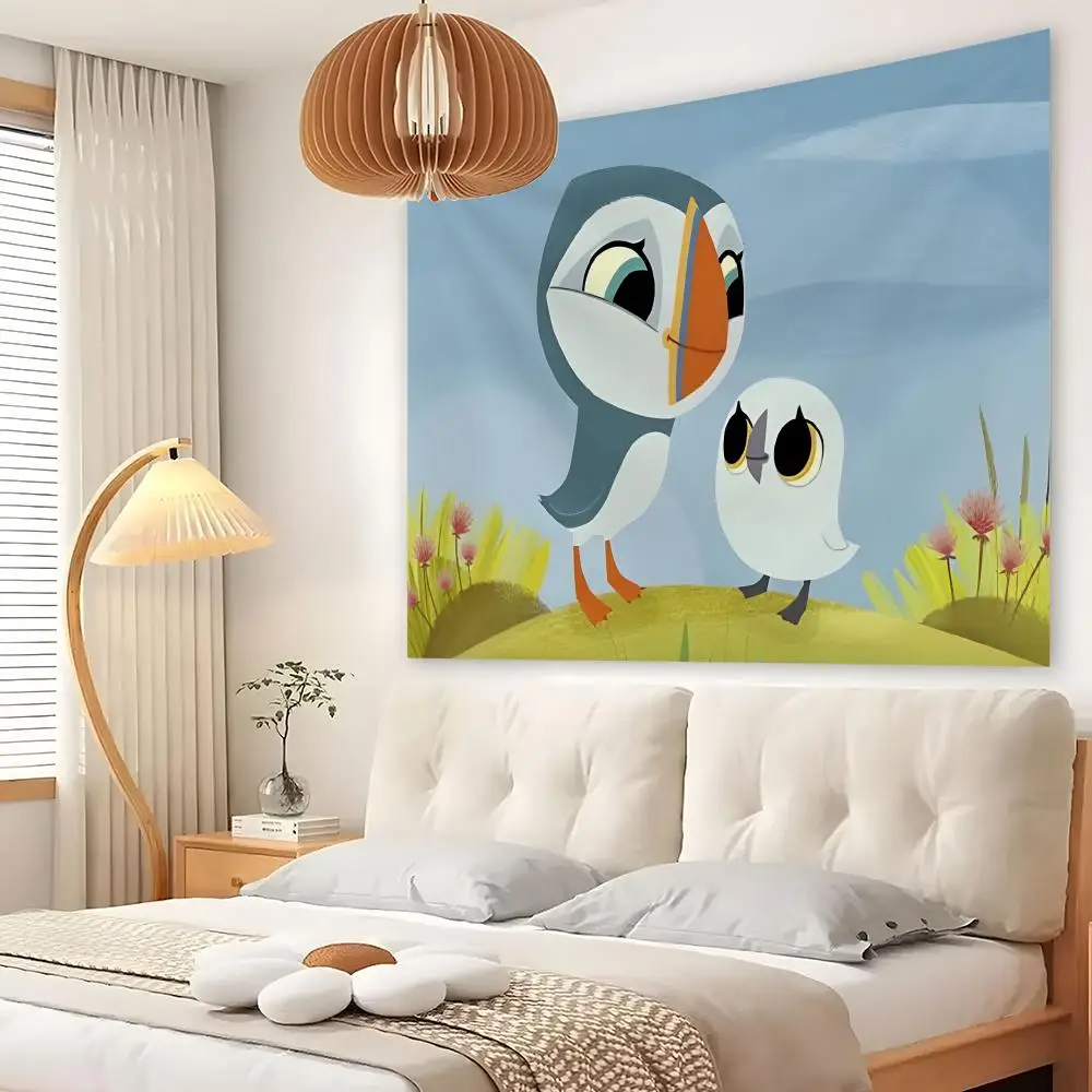 Hello L-little E-Egg! Tapestry Custom Living Bedroom Party Dormitory Interior Wall Bohemian Decoration Attached Clip