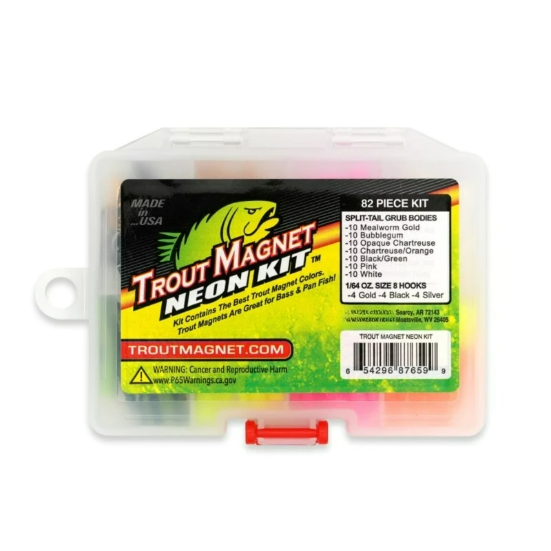 

Набор мягких приманок Trout Magnet Neon, 85 штук