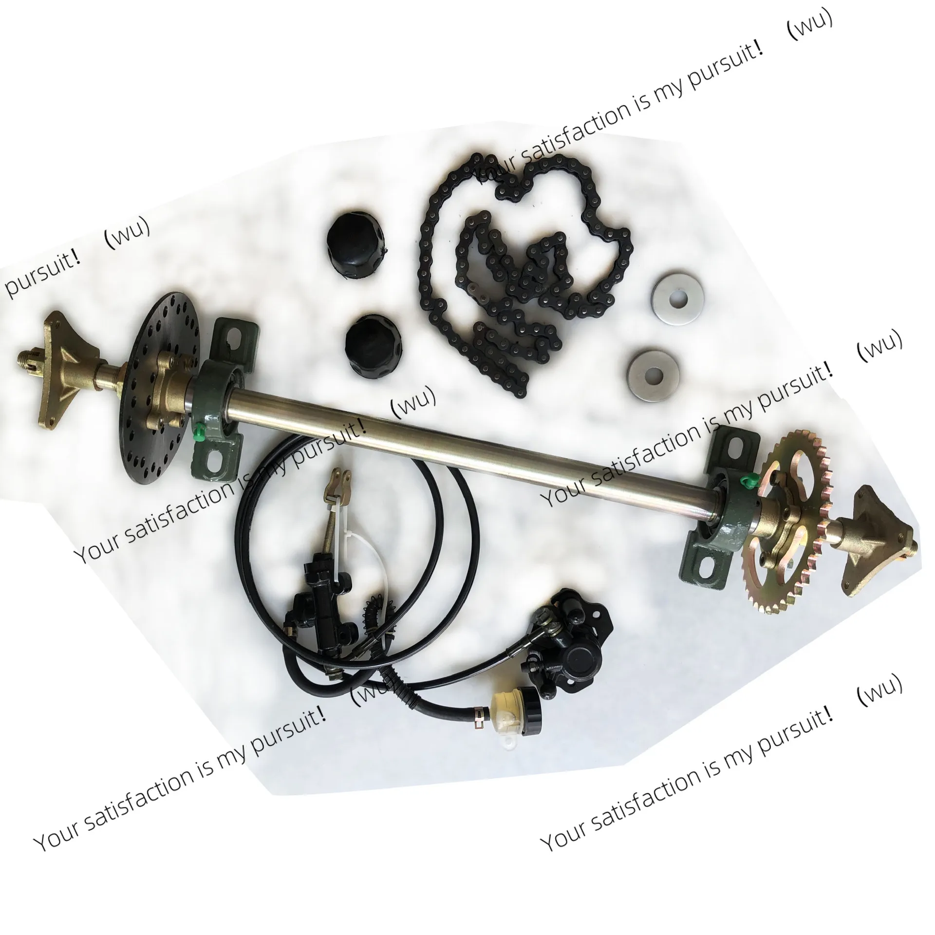 

Kart accessories Rear axle Quad motorcycle modified 74 cm Rear axle accessories 428 Sprocket 27 Rear axle