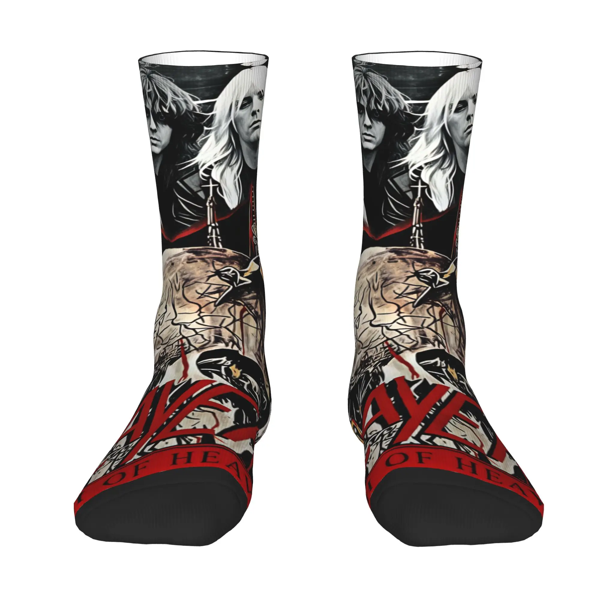 Harajuku Heavy Metal Rock S-Slayers Socks Women Men Warm 3D Printed  Football Sports Socks