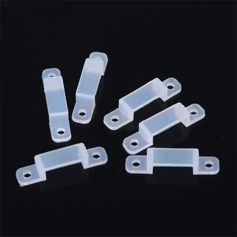 100pcs Silicone LED Strip Fix Clips 8/10/12/16mm No Shading LED Strip Mounting Brackets Light Strip Buckle