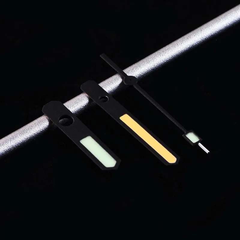 62Mas Watch Hands For NH35 NH36 Automatic Mechanical Movement SPR777 SKX007 Matte Black Luminous Watch Needle Parts For Man