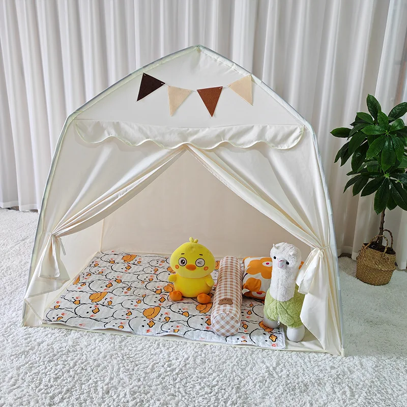 Tienda de campaña portátil para niños de 59 pulgadas de altura, tienda para niños, casa de juegos para bebés, Castillo de princesa grande para niñas, tienda de juegos de juguete para interiores y exteriores