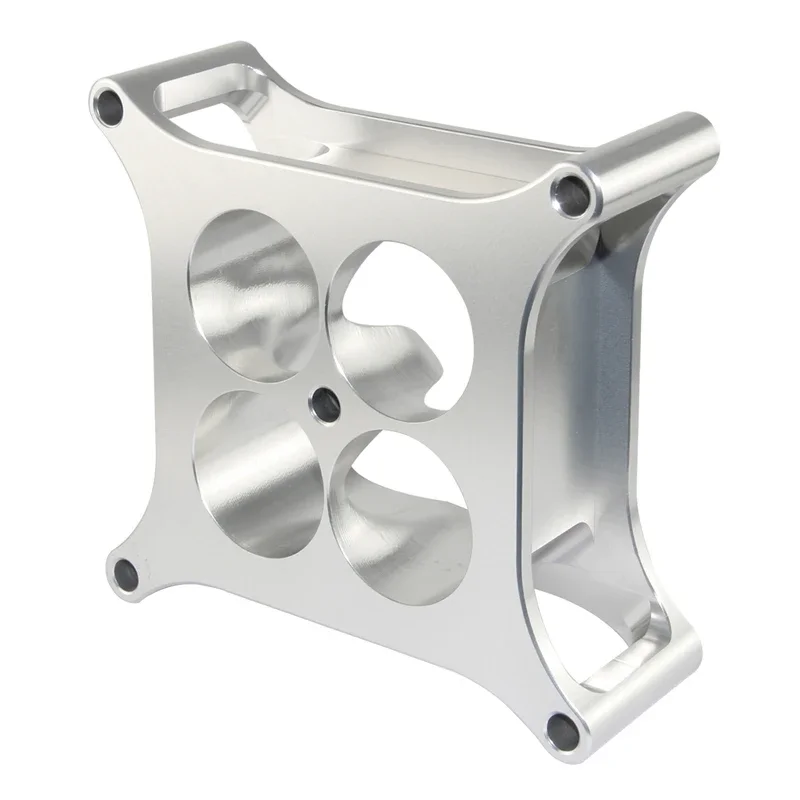 

Для Chevrolet GM LSX, Ford 302 SBC, Silver T6, 2-дюймовая алюминиевая проставка для карбюратора 4150 с ЧПУ, квадратное отверстие, 4 порта