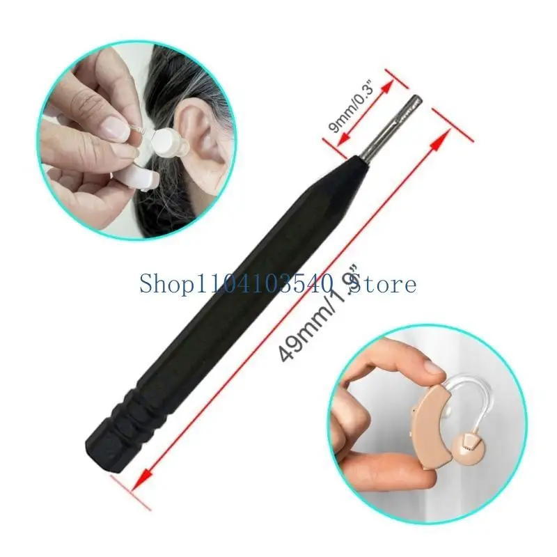 02DC Multifunctional 9 in 1 Hearing Aids Ear Mold Cleaning Tool for Earplugs and Headphones Dust Removal with Carrying Case
