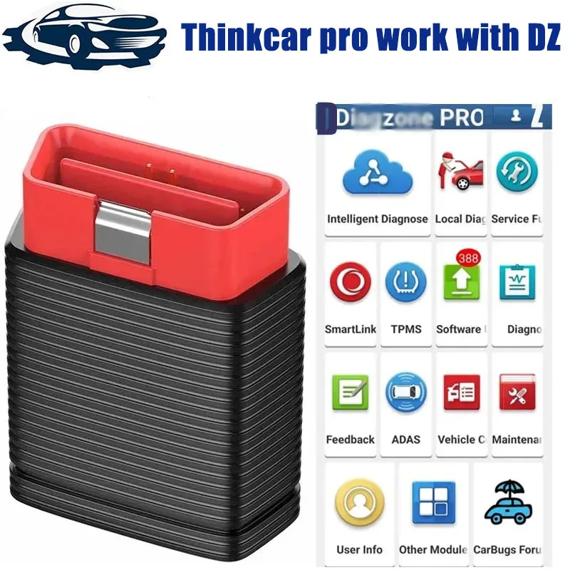 Оригинальный сканер Thinkcar Pro OBD2 с активацией diagzone или IMMO SAS eset, автомобильный считыватель кодов Thinkcar Pro, инструмент для диагностики автомобиля