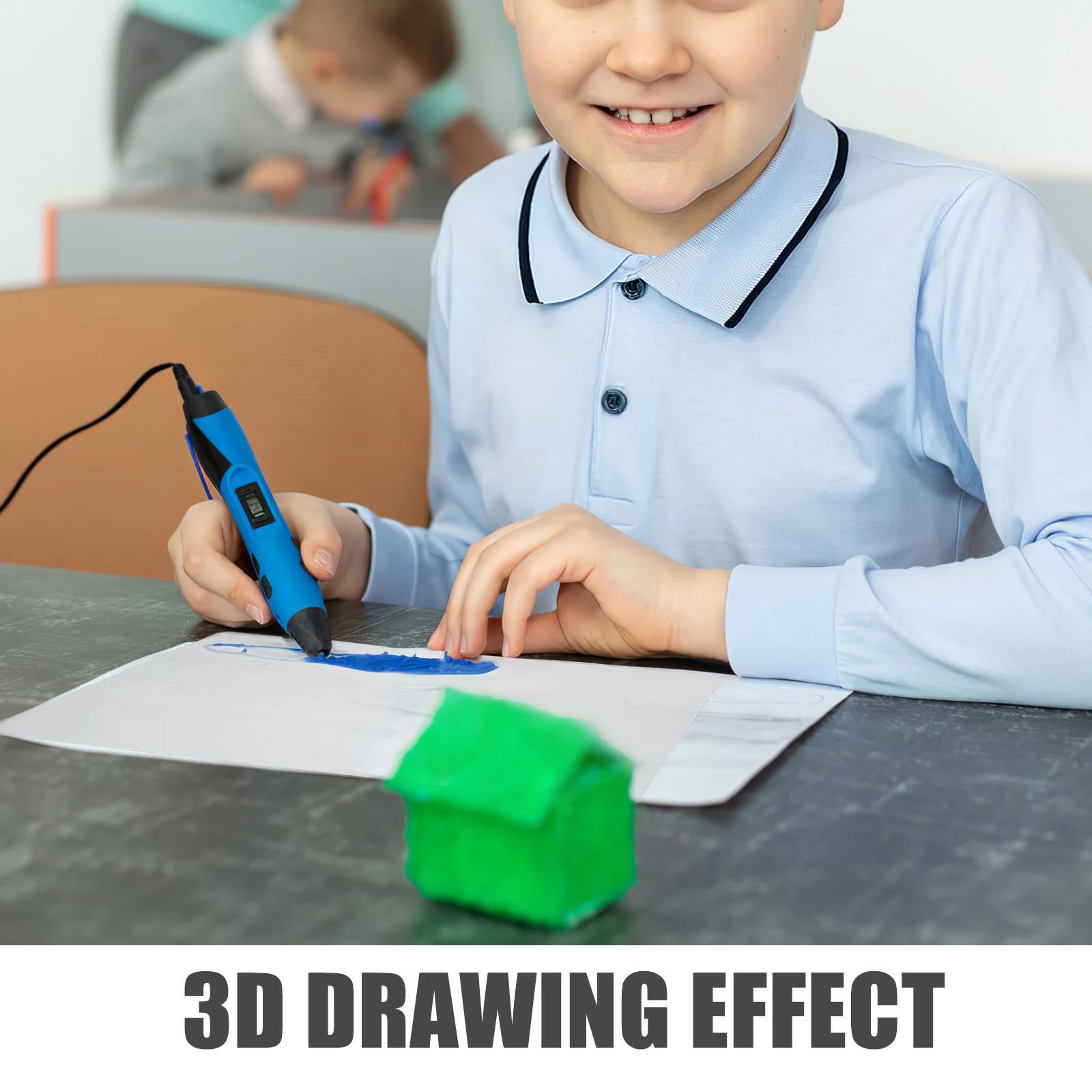 แผ่นพีวีซีใสสำหรับปากกาพิมพ์ 3 มิติ 10 ชิ้น สำหรับการวาดภาพที่ละเอียดอ่อน อุปกรณ์ศิลปะ งานฝีมือ แผ่นลายฉลุ