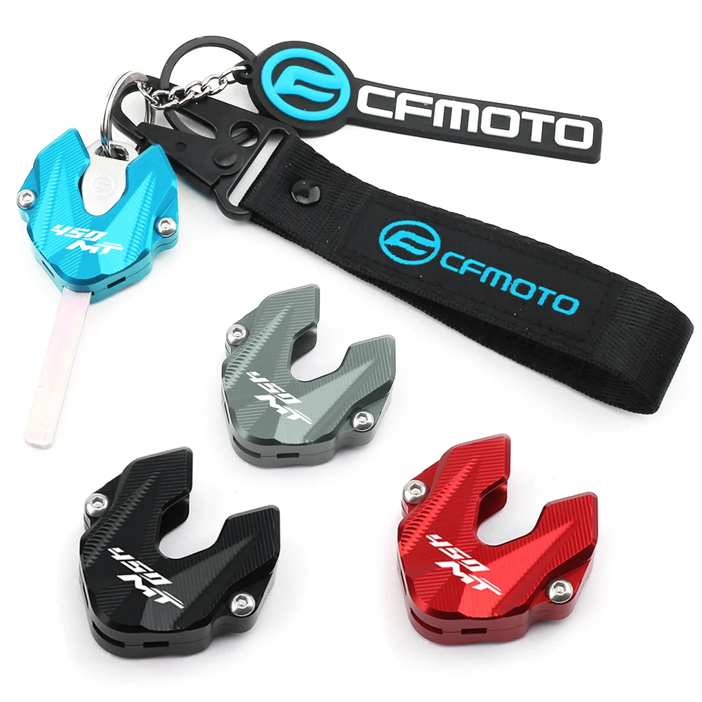 For Cfmoto 450Mt 450Mt Mt450 CNC Aluminum Key Case Cover Shell Keychain Protection Motorcycle Accessories
