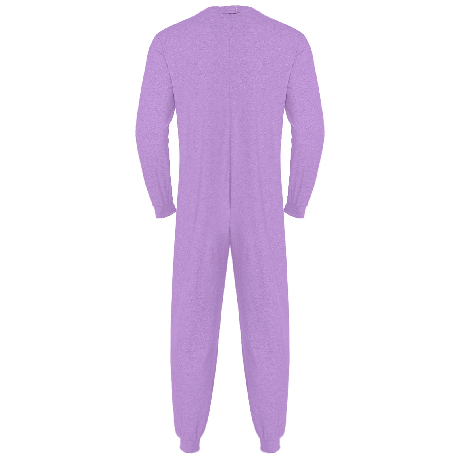 Adult Adaptive Clothing Alzheimer Dementia Anti-Strip Back Zipper Jumpsuit Sleepwear for Elderly Special Needs Disabilities