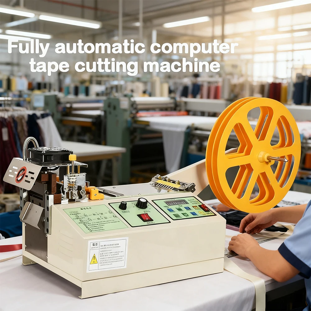 Automatic Computerized Rope Cutting Machine 988T Cold and Hot Zipper Cutting Ribbon Cutting Webbing Machine Elastic Band Cut