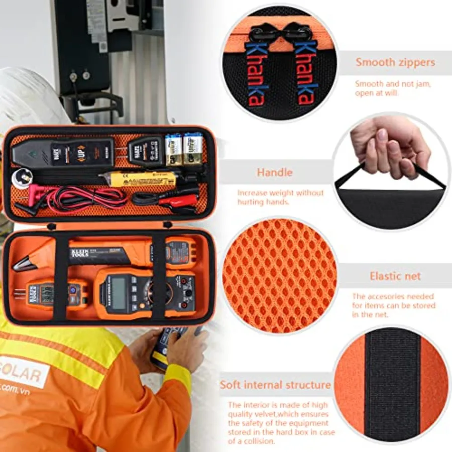 Reemplazo de estuche rígido duradero para kit de prueba eléctrica con multímetro digital y herramienta de búsqueda de disyuntor Ideal para el hogar