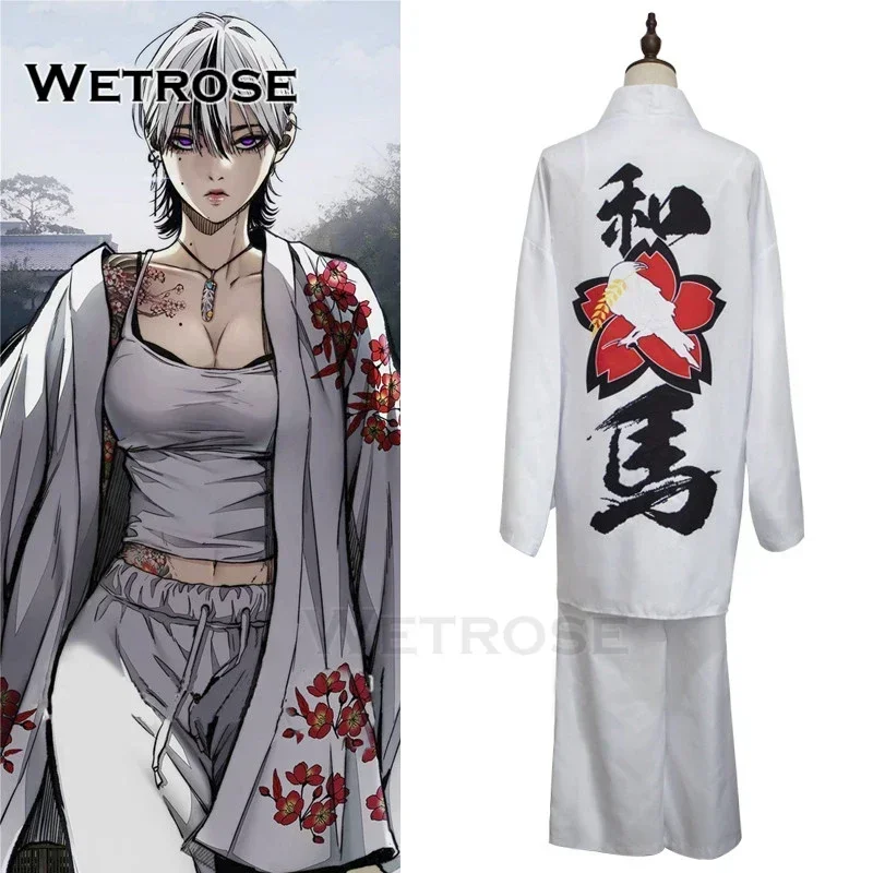 زي تاكيدا كانشيرو التأثيري ، قاطع الرياح ، مانهوا ، داكيتا ، كازوما ، الدراج ، مجموعة شعر مستعار للوشم ، كوري ، متوفر