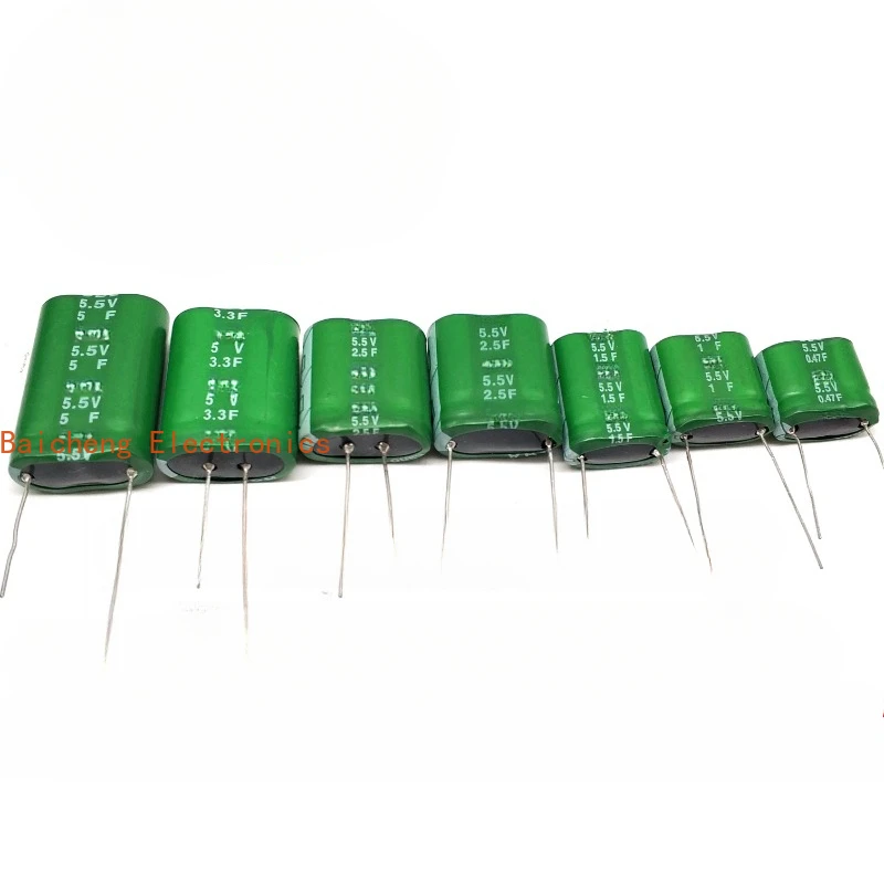

10PCS Water and electricity meter DDL series Farad capacitor 5.5V0.4F/1F/1.5F/5.5V2.5F/3.3F/5F