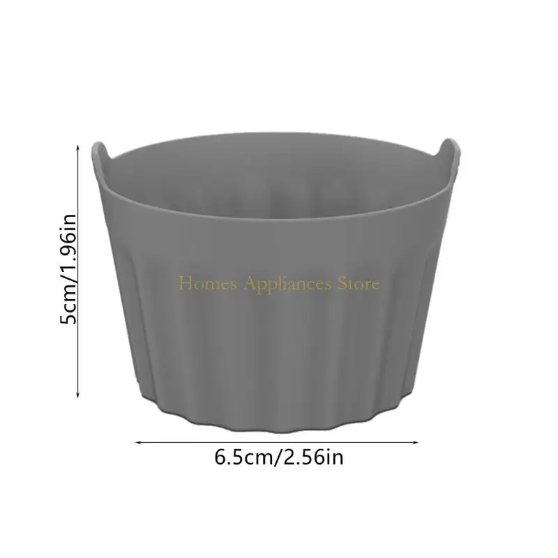 D0AB 3/6/9pcs Cups da forno silicone resistente calore Accessori per macchine per frittura sicuri