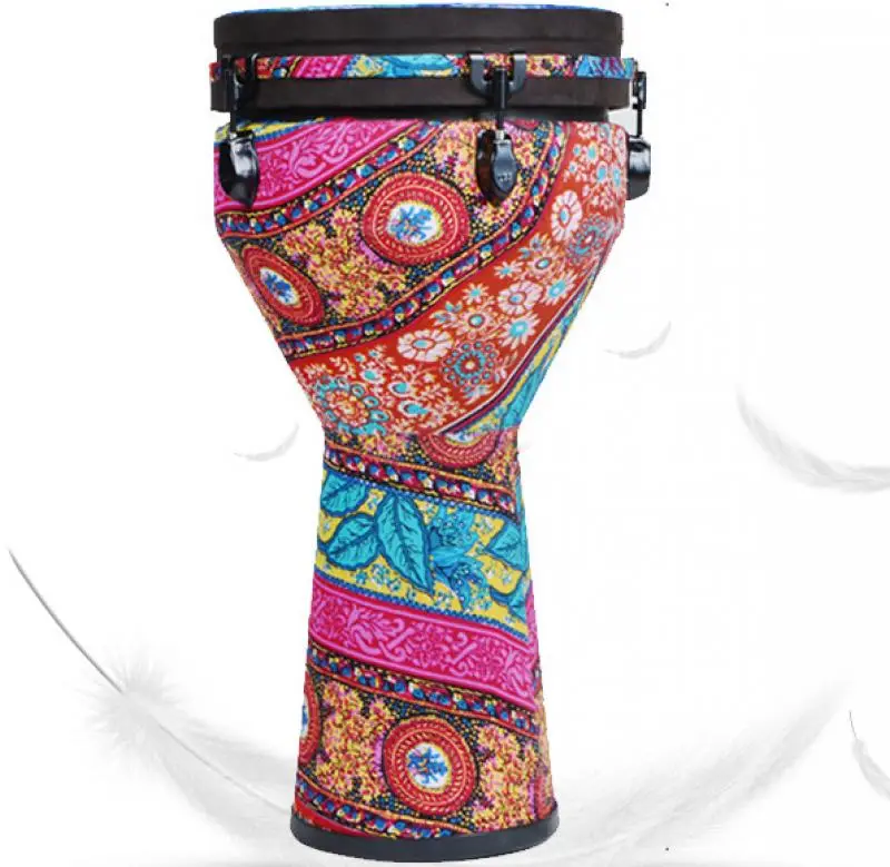 

10/12 Inch Beautiful African Drum Colorful Art Pvc Skin for Children Hand Drum Instrument Beginner Musical Instrument