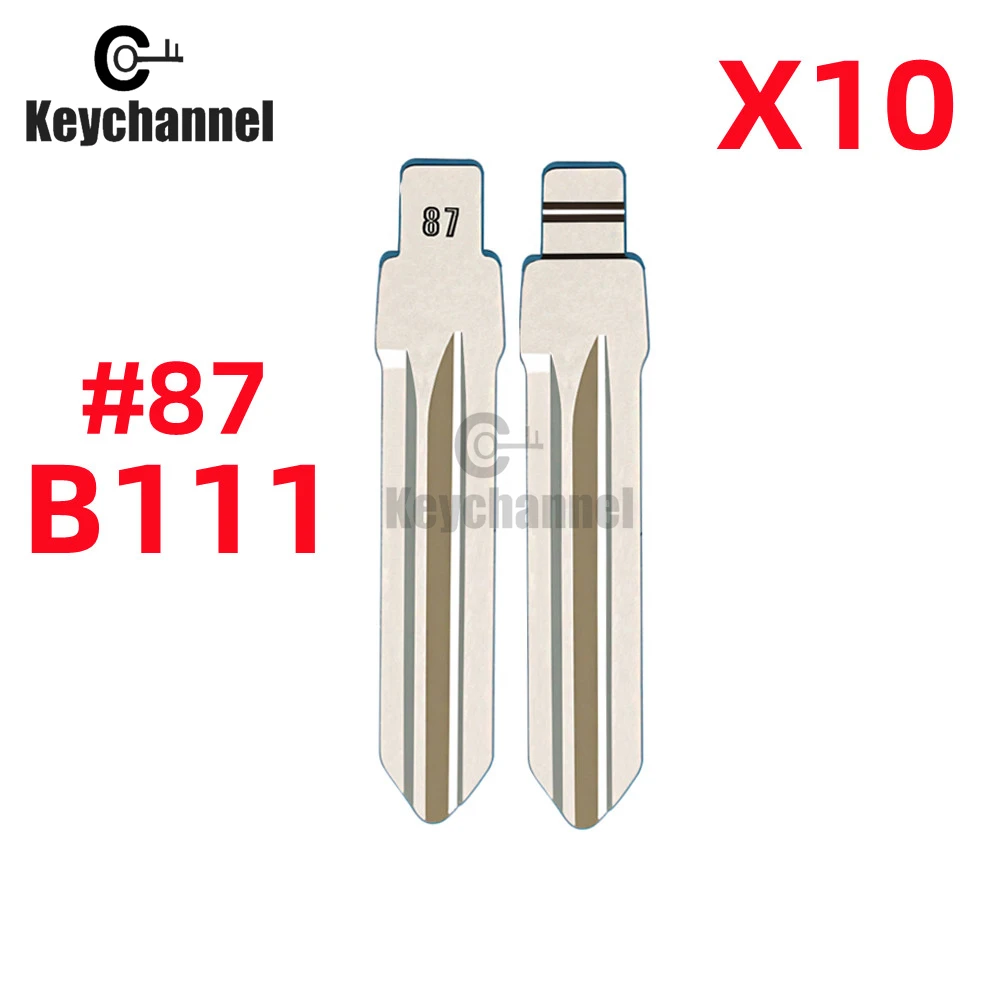 Keychannel 10Pcs/Lot B111 #87 KD Blade For Buick LaCrosse Remote Blade For KD VVDI Flip Remote NO.87 Blade Locksmith Tool