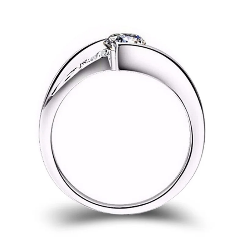 New Hot Selling Silver Plated Stainless Steel Rings For Women Square Cubic Zircon Ring Jewelry Accessories Wholesale Size 5-10