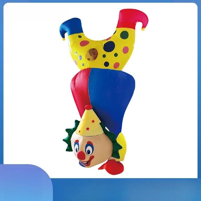 

Inflatable Upside Down Clown Costume, Funny Blow Up Suit for Adult Halloween Cosplay Carnival Stage Performance
