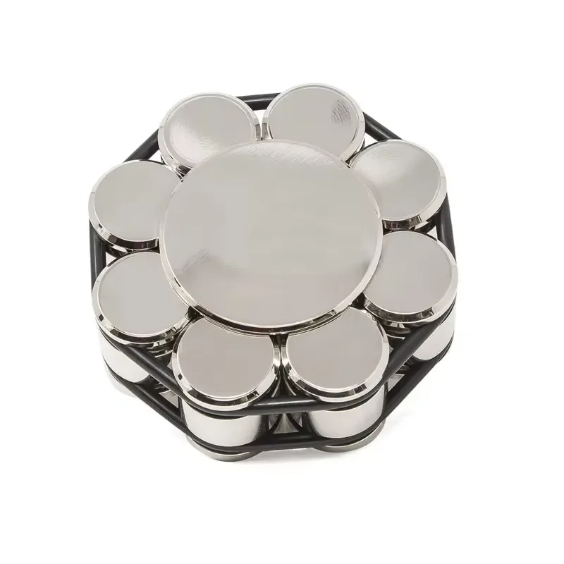 550g Stainless Steel Record Weight LP Turntable Stabilizer Non Slip Vibration Damping Disc Clamp 69x28mm Vinyl Player