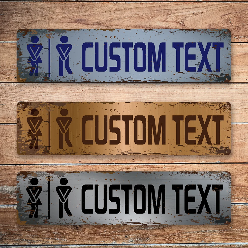 

1pc Personalized Custom Metal Street Custom Text Metal Sign for Room Decor, Vintage Rustic Retro Street Sign