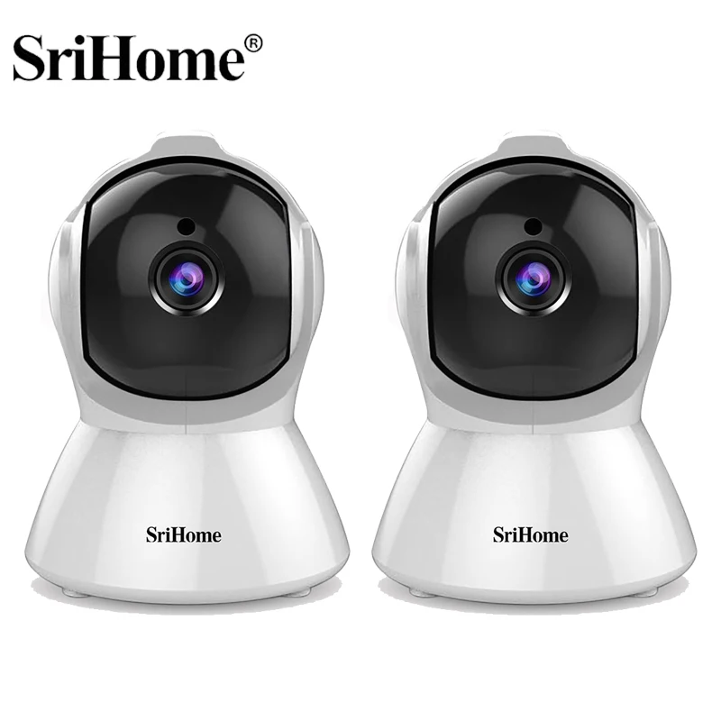2pcs Srihome 3x digital zoom wifi IP Camera  Indoor Wireless Security Home CCTV Surveillance Camera Auto Tracking Baby monitor