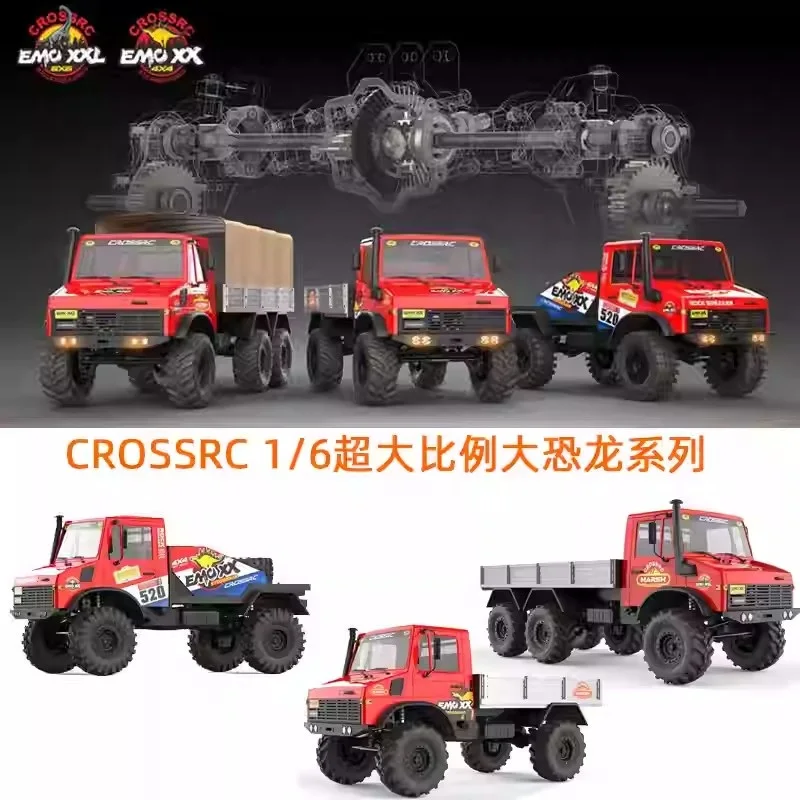 

Crossrc EMO XX 4x4 6x6 1/6 Large Dinosaur RC Remote Control Electric Climbing Off-Road Model Car T-Rex Stegosaurus Toy For Kids