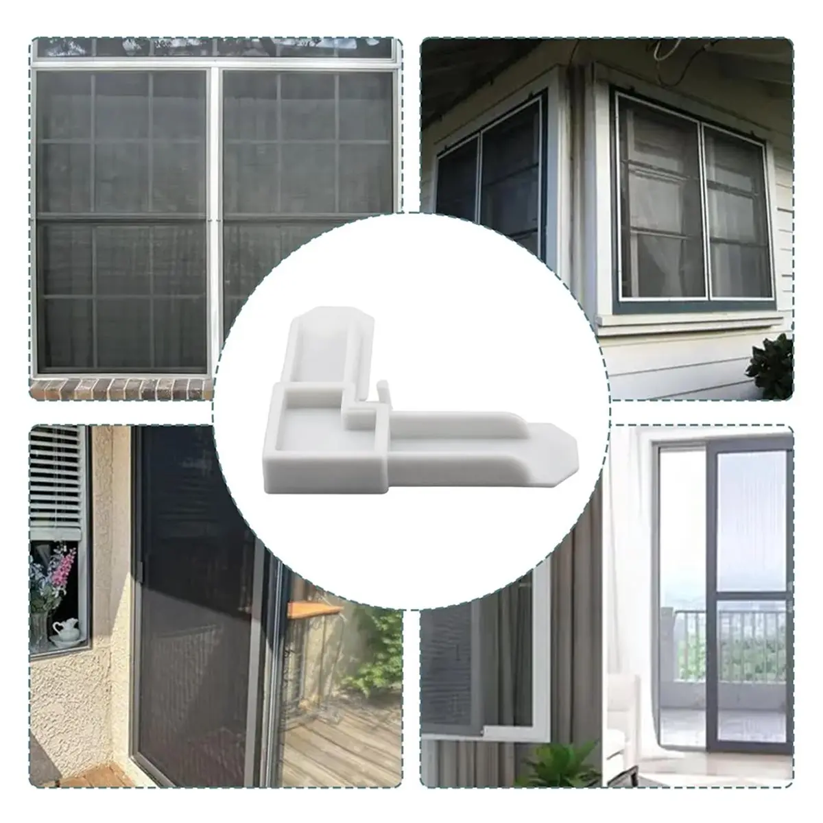 50 Pack MP7729 Screen Frame Corner 5/16 in X 3/4 in for Window/Door Screen Corners for Sliding/Casement Window