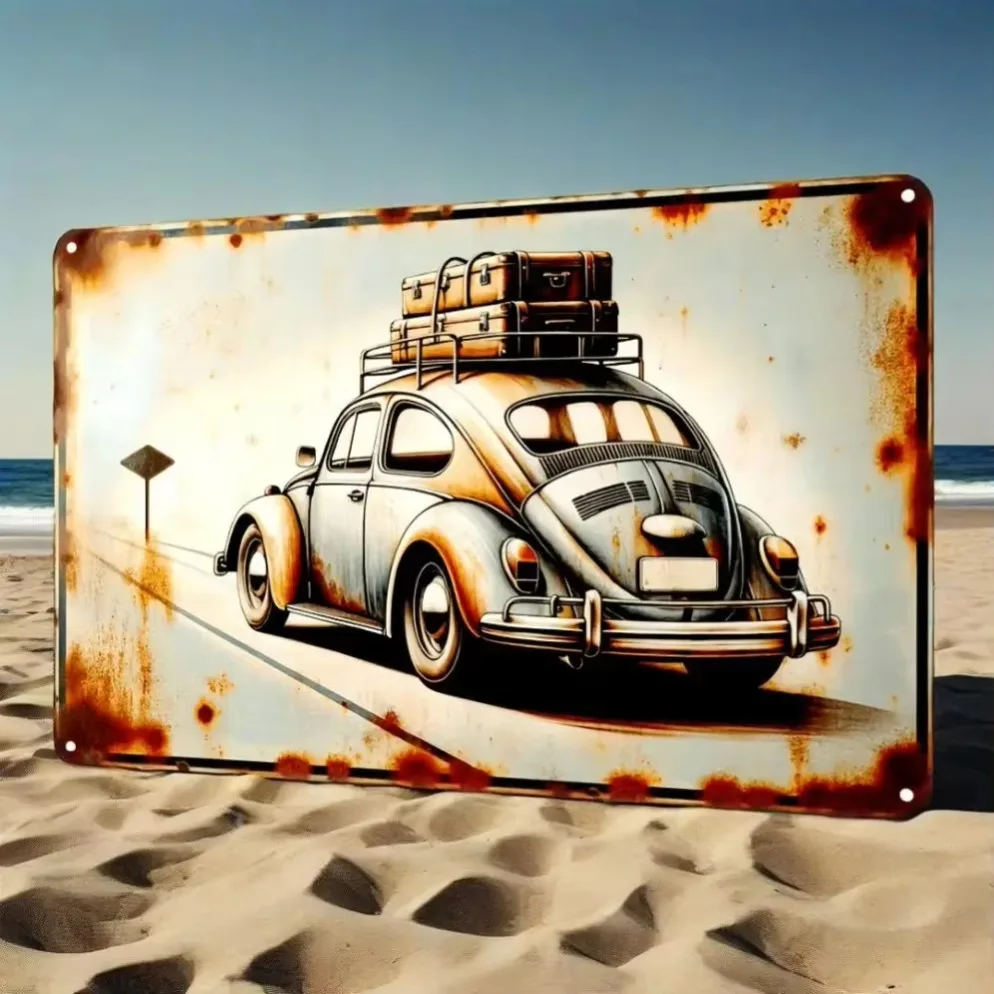 Vintage Car Tin Pla…