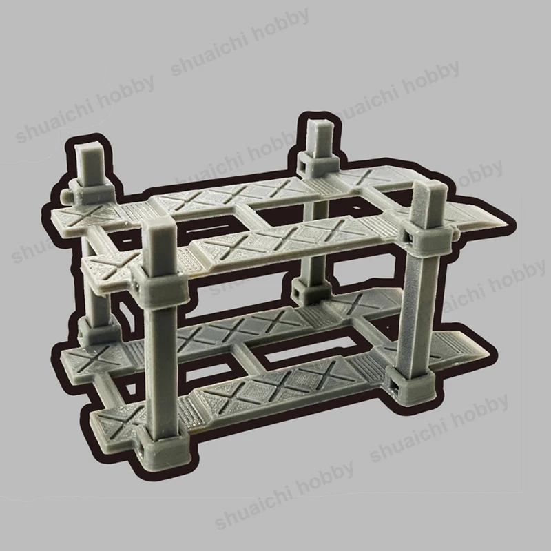 1Set 1/64 Scale Garage Lift-type Parking Rack Model 3D Printed PLA Material Double Layered Display Bracket Tools for Model Cars