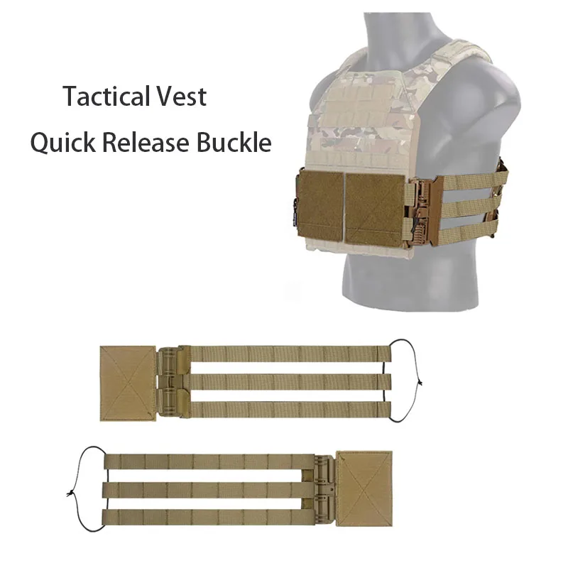 

High Quality Tactical Vest Cummerbund Quick Release Buckle Set Vest Plate Carrier For Airsoft JPC CPC 6094 420 Vest Accessories
