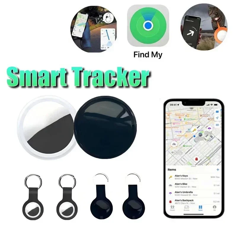 

New Mini GPS Tracker System Find My App Air Tag Smart Bluetooth Locator Child Finder Bag Anti-Loss Pet Collar With Tracker