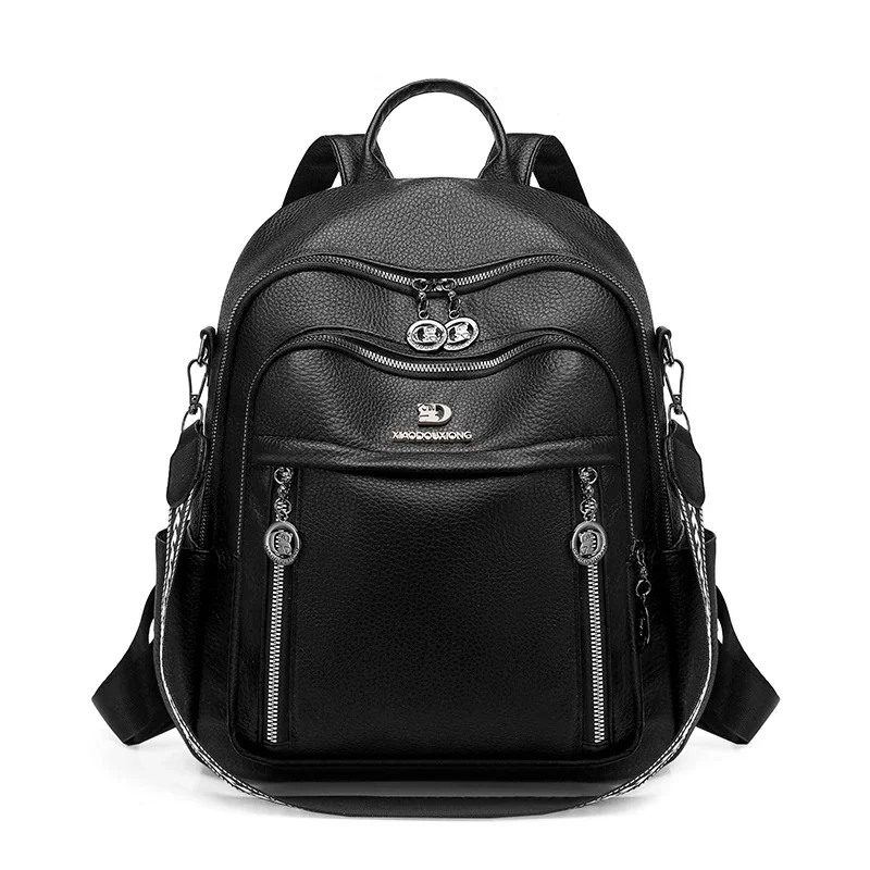 Backpack Versatile All-Match Large Capacity Wear Resistant Backpack shoulder bag New Fashionable Women's pu Leather anti-theft