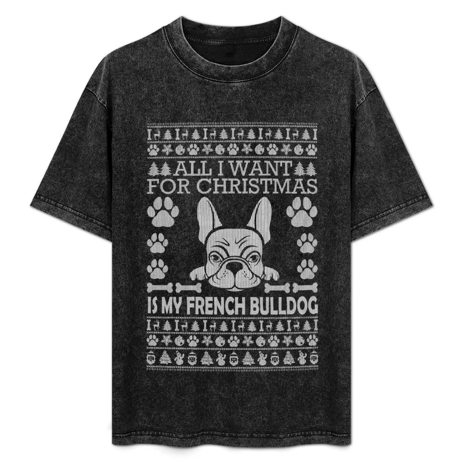 

Christmas French Bulldog Sweater Ugly Christmas Sweaters Xmas Frenchie T Shirt T-Shirt summer 2025 graphic shirts men tshirt