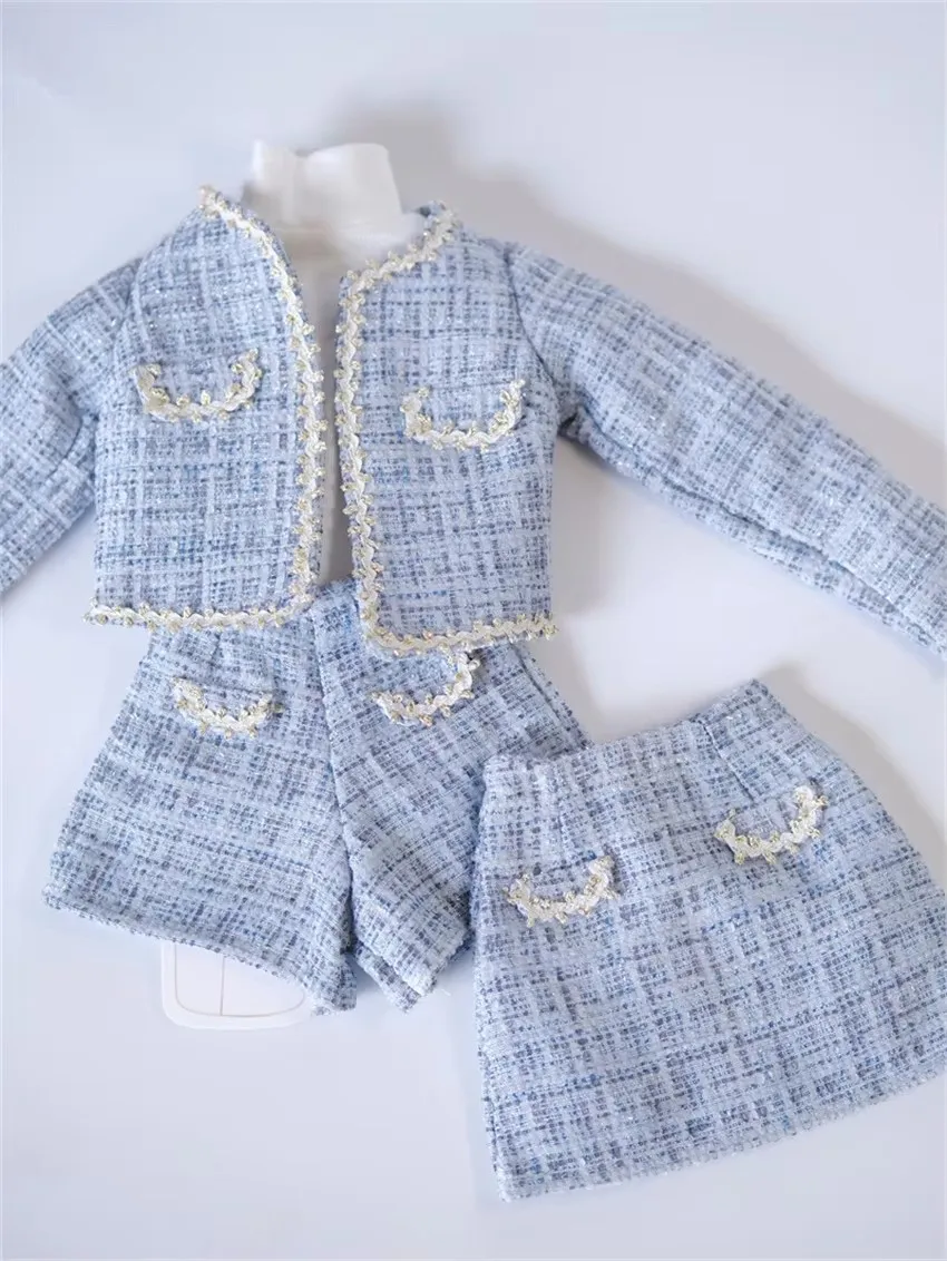 1/3 1/4 BJD 人形ベビー黒服女の子エレガントなマルチカラーブルーピンクスカート/ショーツ 3 点セット人形アクセサリー (人形なし)