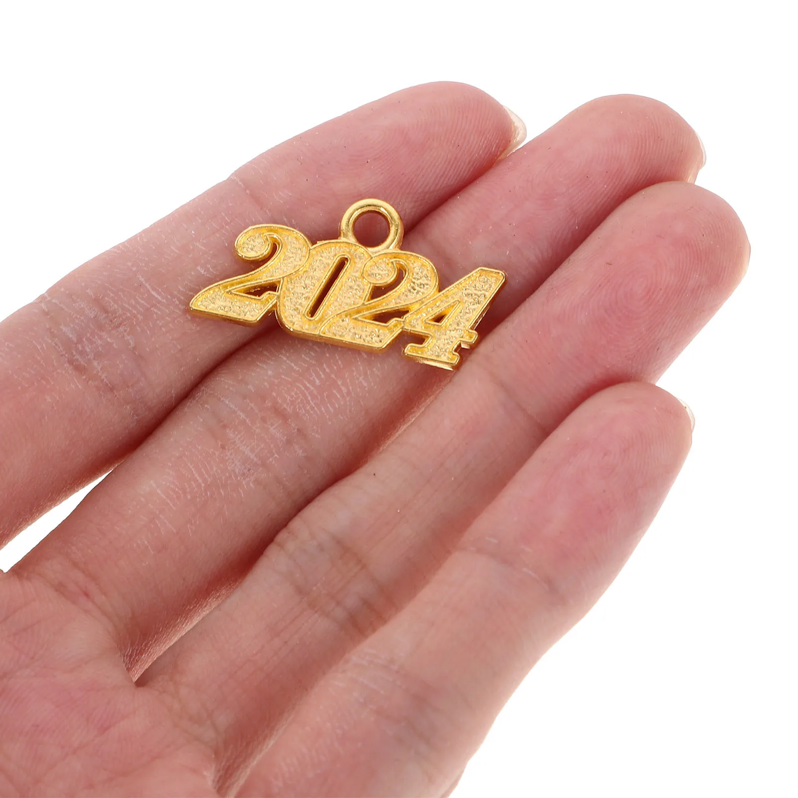 

50Pcs 2024 Number Charms for Ornaments Necklaces Bracelets Earrings Bookmarks Keychains 2024 Charms for Ornaments