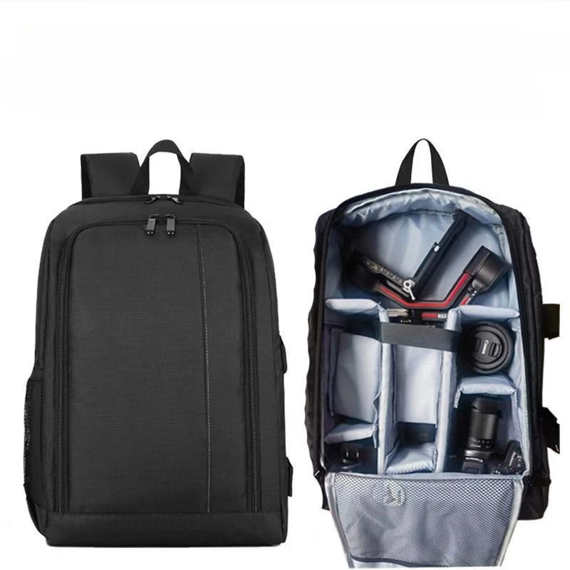 SLR digital camera backpack outdoor large capacity SLR camera bag 15.6-inch laptop backpack can accommodate SLR cameras and mult