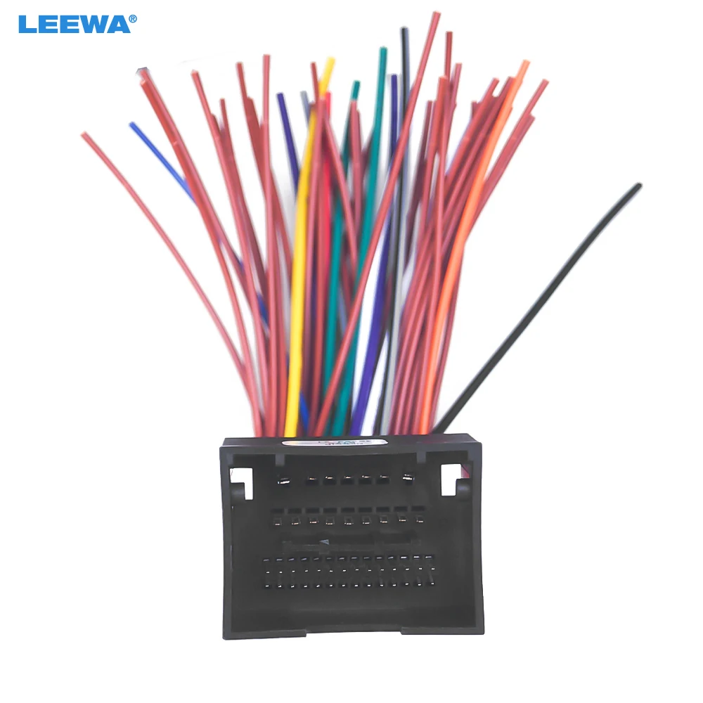 LEEWA-Adaptador de arnés de cableado de instalación de Audio y Radio de coche, 44 pines, para Chevrolet Cruze Aveo Malibu, Cable estéreo ISO # CA6176