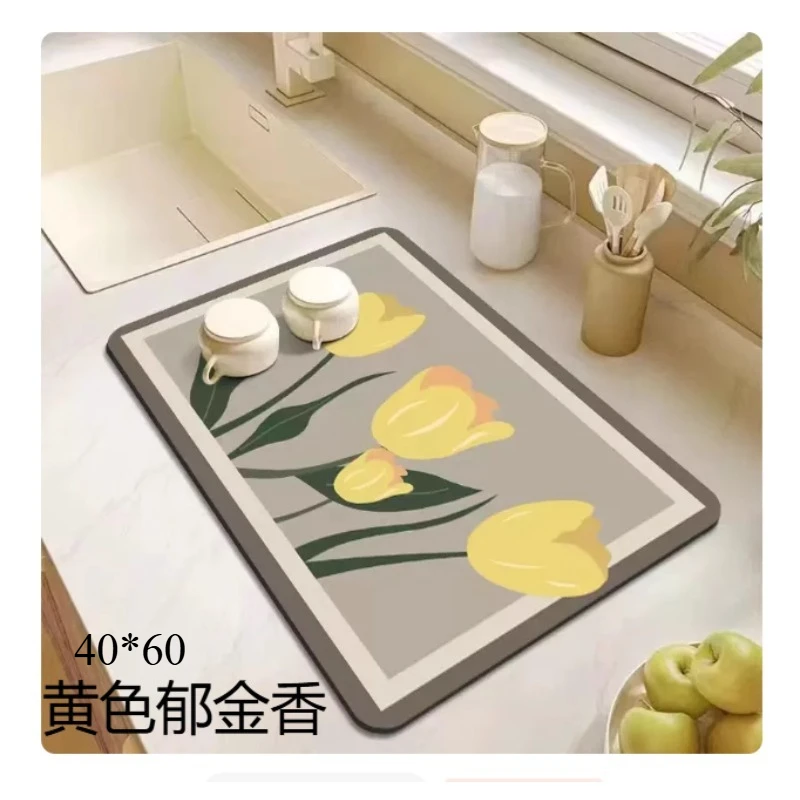 Suitable for Kitchen Countertops Drain , Diatom Mud Suction  Tableware  Stove Dishwashing Sinks, Tabletop Water Insulation Pads